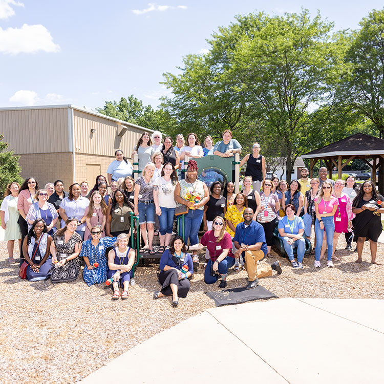 Whole Team Photo On Playground